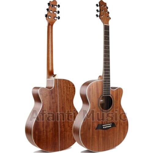 Afanti Music 40 inch Walnut top / Walnut Back & Sides Acoustic guitar (WY-019)