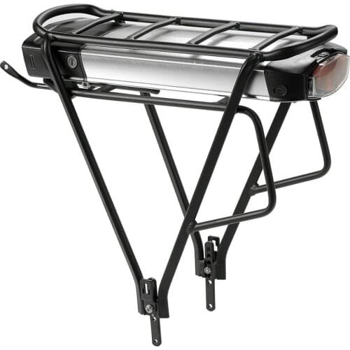 Rear Rack Electric eBike Battery 36V 48V 52V 13Ah 14Ah 15Ah 17Ah Bicycle Battery With Luggage rack for 500w 750w 1000w motor