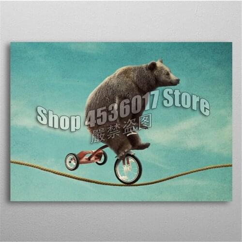 5d Diy Diamond Painting Embroidery Balancing Act Bear Diamond Mosaic Full Rhinestone Gifts Craft canvas Arts & Crafts Home Decor