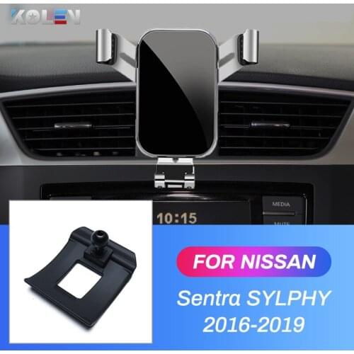 Car Mobile Phone Holder For Nissan Sentra SYLPHY B17 2016 2017-2019 Air Vent GPS Gravity Stand Special Mount Navigation Bracket