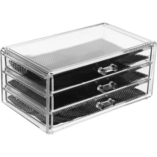 With drawer large desktop cosmetics receive a box of Japan receive box acrylic transparent make-up box