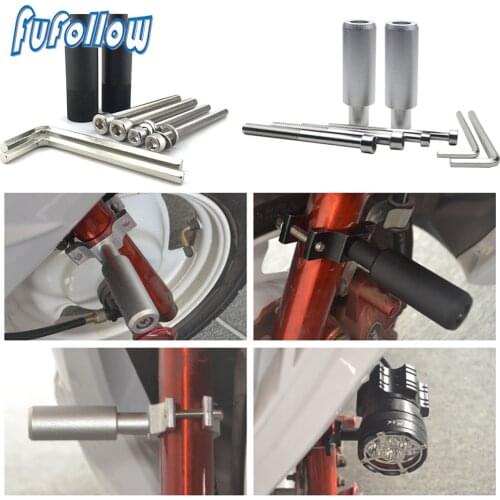 Spotlight Light Holder Stand Front Fender Extension Bracket For YAMAHA R6 R1 MT09 07 TMAX XMAX WR125 250 KTM DUKE690 125 200 390