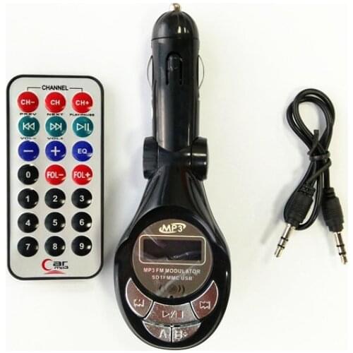 FM Transmitter for Car Wireless FM Radio Adapter USB Flash Drive TF Card Auto MP3 Music Player with Remote Control