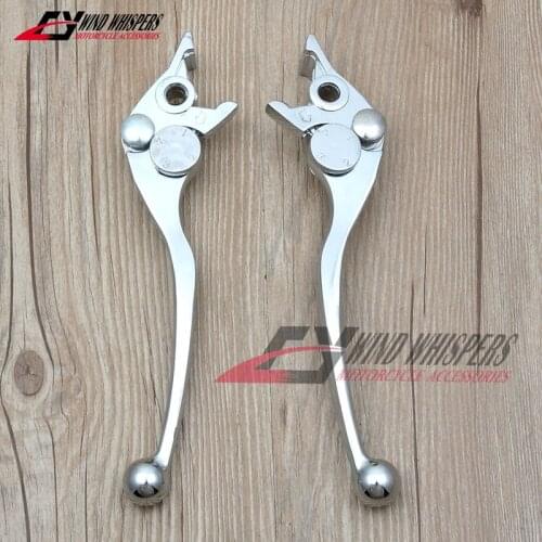 Chrome Motorcycle Brake Clutch Lever Levers For Suzuki Hydraulic Master Cylinder Reservoir (Please compare the pictures)