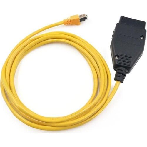 Quality E-SYS ENET Cable For BMW F-series ICOM OBD2 Coding Diagnostic Cable Ethernet To ESYS Data OBDII Coding Hidden Data Tool