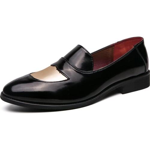 High Top Leather Men Casual Shoes Luxury Brand Mens Loafers Black Moccasins Boys Formal Shoes 2020 Autumn New Designer Footwear