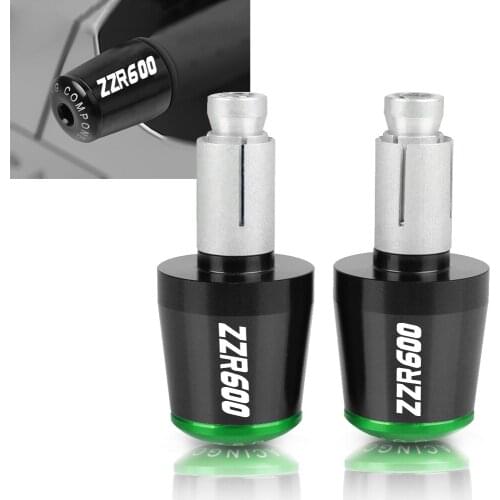7/8" 22MM Motorcycle Hand Bar Ends Slider Handle Bar End Grips Cap For KAWASAKI NINJA ZZR600 ZZR 600 1990-2009 1991 1992 1993 94