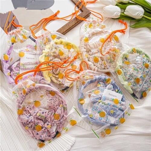 2021 New Fashion Flowers Bow Set Hair Ring Hair Band for Women Girl Accessories Headwear