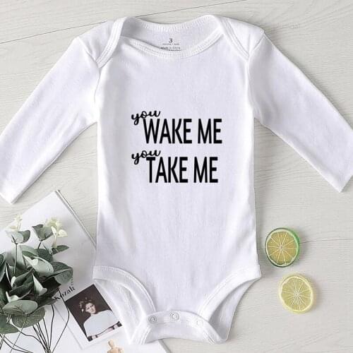 Clothes for Newborns Winter Jumpsuit Kids Printing Wake Take Toddler Rompers Girls Outfits Newborn Boy Fall Costume