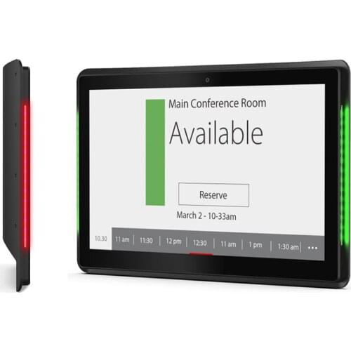 15.6 inch Android 8.1 PoE Tablet, meeting room booking system with LED bar (RK3288, 2GB/16GB, 2.4G wifi, 1000m RJ45, BT, VESA)