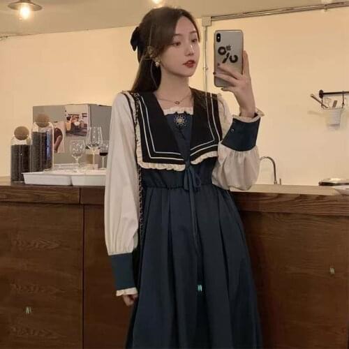 Palace Style Princess Dress Women Super Fairy Japanese Retro Can Be Salt Can Be Sweet and Gentle Student Dress Girl