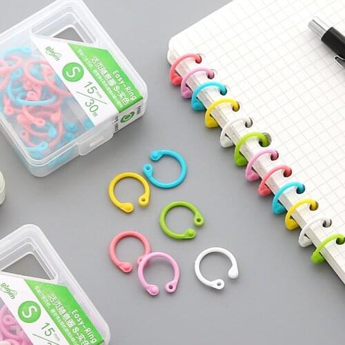 Gift Candy Colored Easy Ring Page n43 n24 n72 Folder Multi-function Circle n50 Keychain Key Ring Notebook