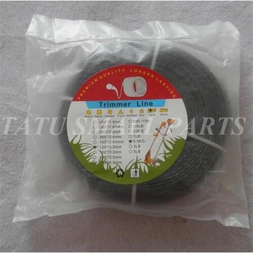 GRASS TWISTED TRIMMER NYLONE LINE DNA 0.120" / 3.0MM X 1LB PREMIUM GRADE NYLON STRIMMER TWIST BRUSHCUTTER LINE