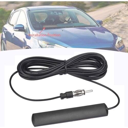 Universal Car Vehicle Windshield Strong Signal FM Radio Antenna Patch Aerial Interior Accessories