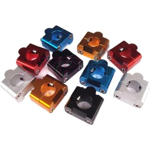 Universal golden CNC Aluminum Motorcycle Dirt Bike Universal Bar Clamp Riser Taper Handlebar 7/8" to 1 1/8 22mm to 28mm