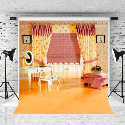 VinylBDS 10FT Photo Background Make-Up Mirror Dressing Table Camera Fotografica Chair Sofa Curtain Gigital Photography Backdrops