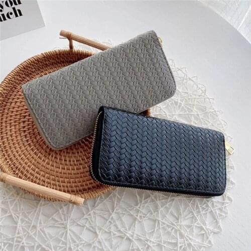 2021 Women Long Wallet Lady Leather Wallet Clutch Handbag Checkbook Purse Tassel Purse Women Long Leather Wallet Money Bag