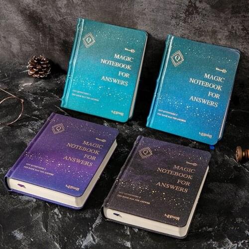 "Stars Answers" Hard Cover Diary Beautiful Notebook White Papers Notepad Journal Memo Girls Cute Stationery Gift