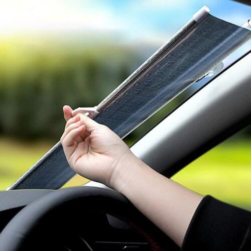 2021 New Car Windshield Retractable Sun Shade Keep Vehicle Cool Prevent UV Rays Protect