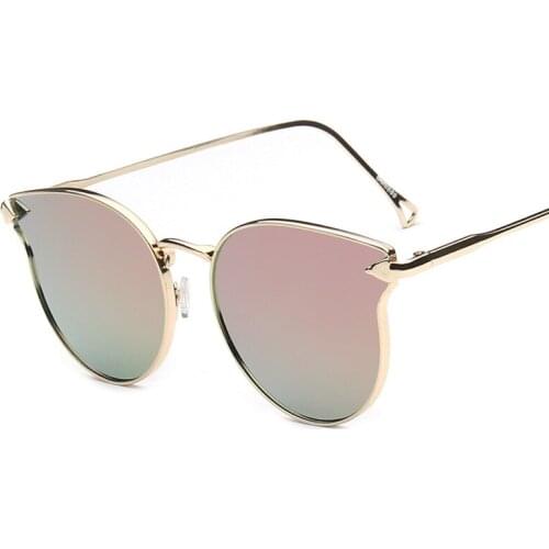 2021 wholesale sunglasses Fashion Retro Designer Women Round Circle Glasses Cat Eye Vintage Sunglasses AS025