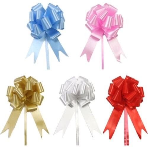 30pcs Pull Bows Ribbons Birthday Events Party DIY Gift Packaging Wedding Car Decoration Mothers Day Christmas Bows Flower Wrap