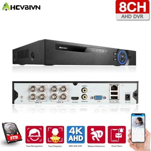 16 Channel AHD DVR Hybrid 6 in 1 CCTV Video Recorder for 5MP 1080P TVI CVI CVBS DVR IP Security Camera for surveillance System