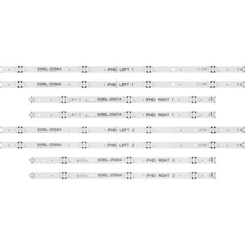 NEW 8 PCS/set LED backlight strip for 6916L-2586A 6916L-2587A 6916L-2588A 6916L-2589A 49LH604V LC490DUE-(FJ)(M1) AGF79047501