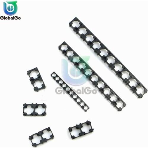 Black Plastic 1X218650 Battery Bracket DIY Storage Box Case 1 2 Slot Battery Radiating Shell Pack Plastic Heat Holder