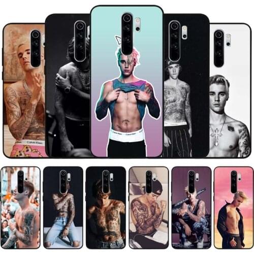 Bieber black Silicone Phone Case For Redmi note 9 8 7 Pro S 8T 7A Cover