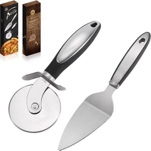 Stainless Steel Pizza Shovel Pizza Round Round Knife Pizza Cutting Cake Cheese Bread Pie Knife Kitchen Baking Tools
