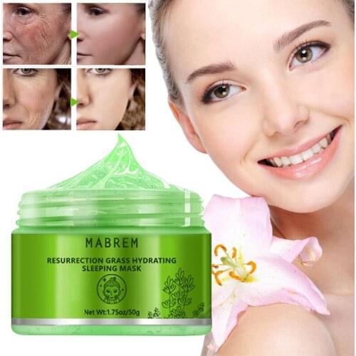 MABREM Revitalizing Grass Moisturizing Sleeping Mask Treatment Anti-Aging Moisturizing Whitening Sleeping Mask all skin types