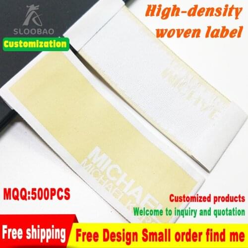 FreeShippingCustomized70DFineYarnIsSoftAndLightGarmentWovenLabelSatinBrandLabelForClothingWomensSwimwearSummerAccessories