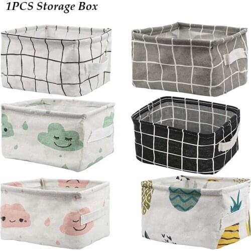 Desktop Storage Box Basket Sundries Waterproof Toy Storage Basket Cosmetic Underware Storage Stationery Storage Laundry Basket