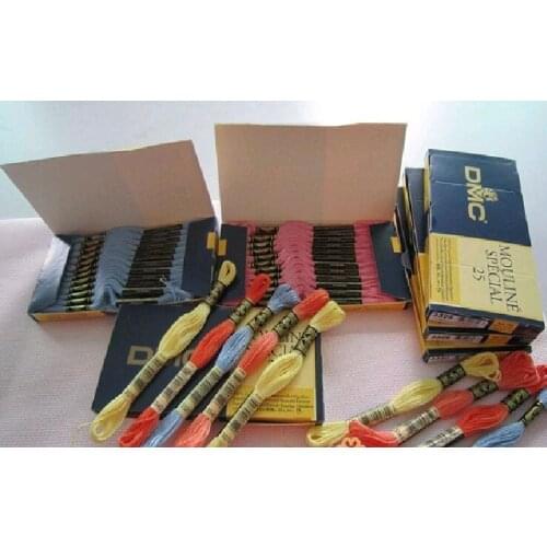 1pcs Original French DMC Thread Embroidery Cross Stitch Floss Thread 8.7 Yard Long 6 Strands cross stitch skeins