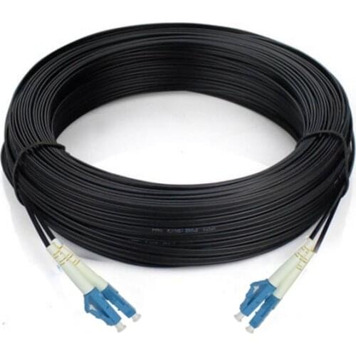 Outdoor 500M LC UPC Fiber Optic Duplex Cable Patch Cord FTTH LC-LC UPC duplex Fiber optic patch cord/fiber optic jumper Cable