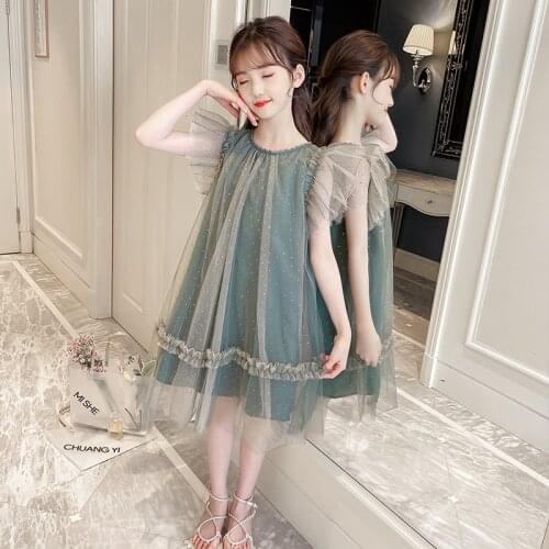 Fashion Girls Dress Wedding Party Dress For Girls Tutu Kids Costume Princess Party Wear Children Clothing 4 7 9 11 14 Years
