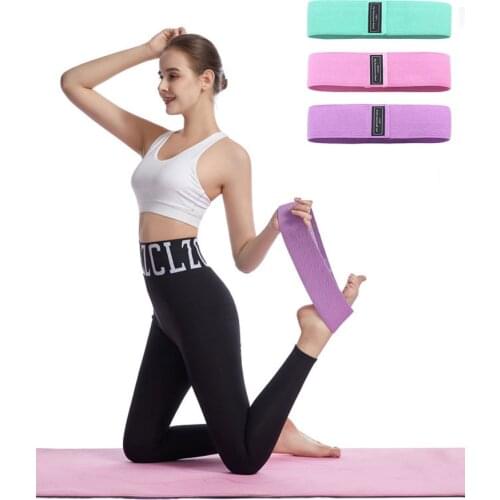 Fitness Rubber Anti-Slip Resistance Bands Elastic Yoga Squats Set Hip Circle Expander Gym Home Bodybuilding Band Lifting Workout