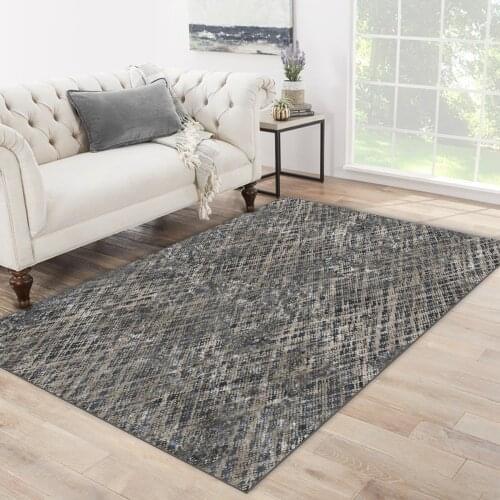 Grey color quadrangle shaped grey patterned carpet modern carpet living room carpet free shipping soft