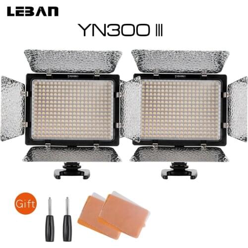 Yongnuo 2x YN300 III 5500K CRI95+ Pro LED Video Light with Remote Control,Support AC Power Adapter & APP Remote