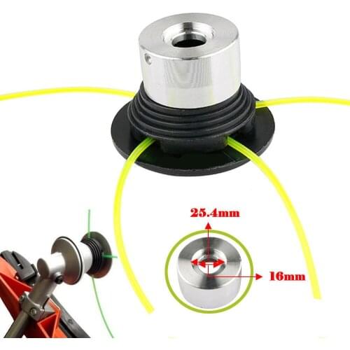 1pcs 16mm Thread Head +2* Cutting Threads Universal Mowing Head For Brushcutter Strimmer Lawn Trimmer Garden Lawn Mower Replace
