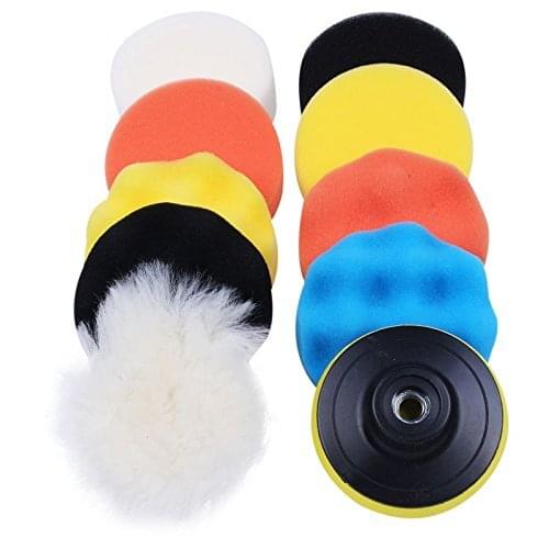 10pcs/set Automobile Car Polishing Pad Set Vehicle Cleaning Washing Polish Sponge Wheel