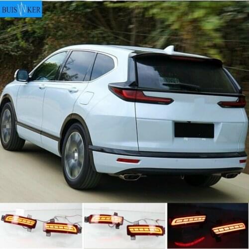 2Pcs LED Rear Bumper Reflector Light for Honda BREEZE 2020 Parking Warning Brake Light Running Reverse Tail Lamp