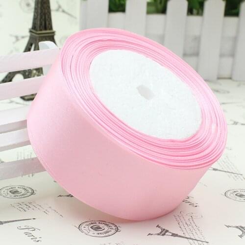 3mm 6mm 10mm 12mm 15mm 20mm 25mm 40mm 50mm Pink Satin Ribbons Christmas Wedding Party Decoration Gift Wrapping Ribbons 22Meters