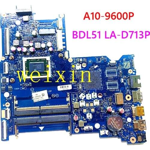 854957-601 854957-001 854958-601 For HP 15-B 15-BA Series Motherboard BDL50 LA-D713P AM960PADY44AB A10-9600P