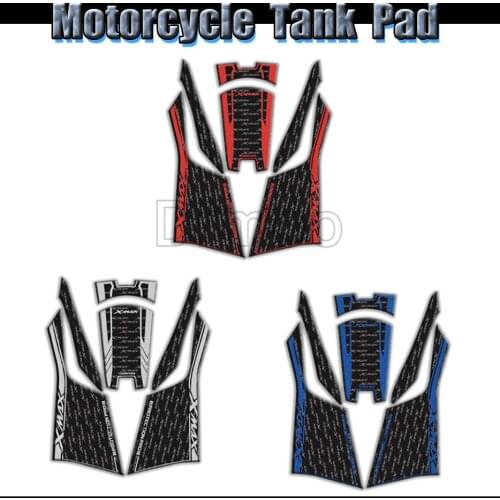 Motorcycle Accessories Tank Pad Protector Sticker Fish Bone Gas Fuel Tank Stickers For Yamaha Xmax 250 300