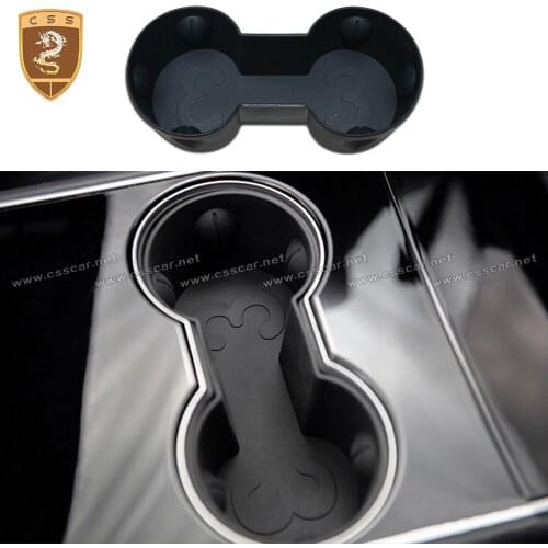 For 2016 Tesla Model 3 Car Water Cup Slot Slip Limit Clip ABS Cup Holder Clip limiter Accessories for Model three 2021