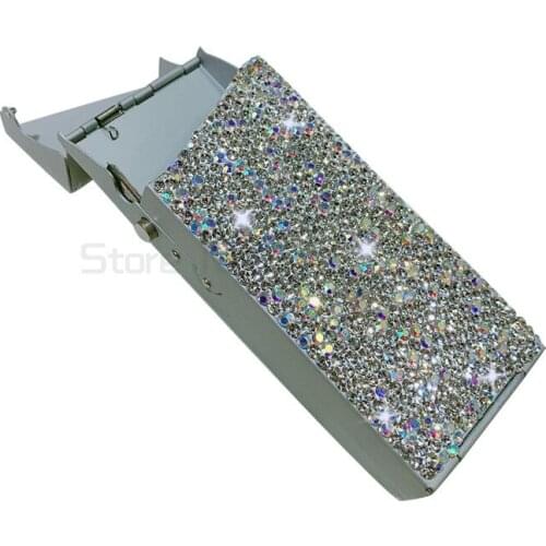 Shiny Cigarette Case Mini Storage Box Organizer Holder Exquisite Portable Container Cute Girly Smoking Case Dropship Suppliers