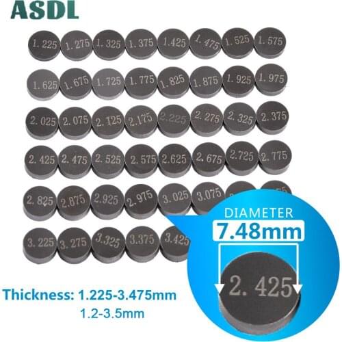 Diameter 7.48mm Motorcycle Adjustable Valve Shim Gasket Pad Kit Shims For Suzuki RMZ250 RMZ 250 SV650 SV650A SV650SA ABS SV 650