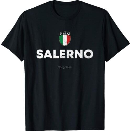 Salerno Italia Flag Shield Campanian Roots T-Shirt