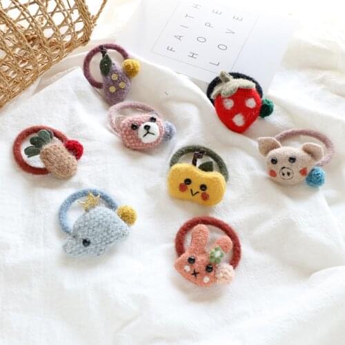 1PCS New Cute Cartoon Elephant Rabbit Princess Headwear Kids Elastic Hair Bands Baby Headdress Children Ropes Girls Accessories